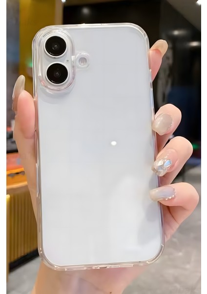 iPhone 17 Kılıf Renksiz Şeffaf Kamerası Açık Korumalı Yumuşak Darbe Emici Ince Esnek Silikon Kapak