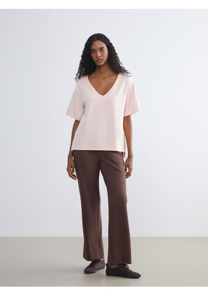 Yeni Sezon V Yaka Kadın Tişört fiyatları