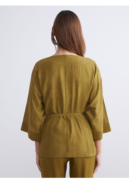 Yeni Sezon Şal Yaka Dokulu Kadın Kimono fırsatları