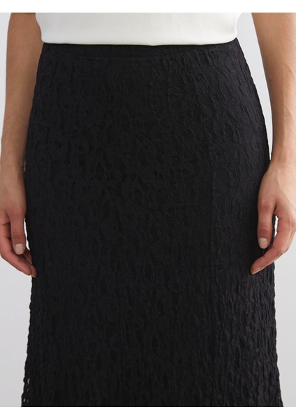 Yeni Sezon Beli Lastikli Ajurlu Kroşe Etek modelleri