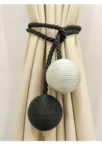 Iki Toplu Yan Bağlama Fon Perde Toplama Aparatı