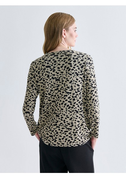 Yeni Sezon Bisiklet Yaka Desenli Bluz fırsatları