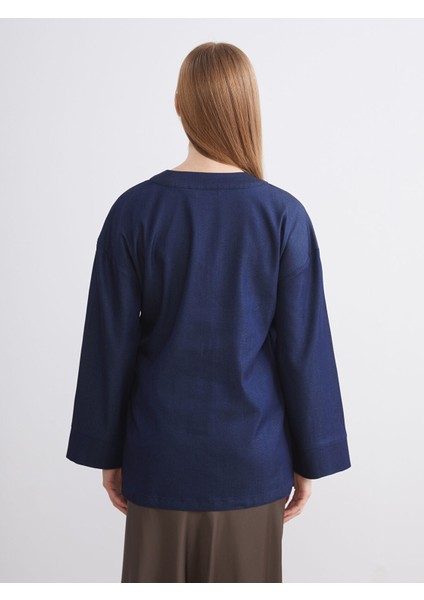 Yeni Sezon Kruvaze Yaka Kadın Kimono fırsatları