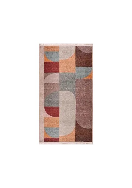 Sacro Modern Multi Polyester ve Pamuklu Kaydırmaz Tabanlı Dijital Baskı Halı