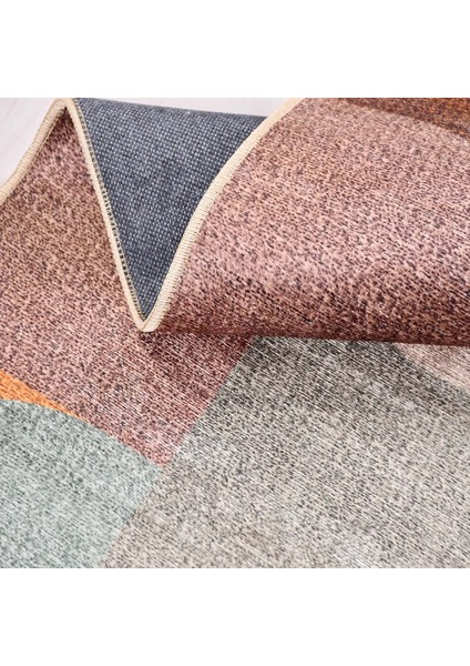 Sacro Modern Multi Polyester ve Pamuklu Kaydırmaz Tabanlı Dijital Baskı Halı fırsatları