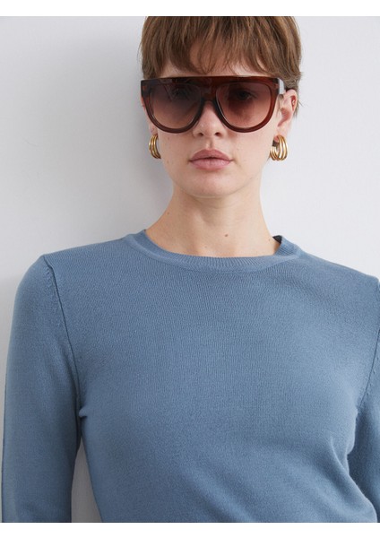 Yeni Sezon Bisiklet Yaka Kadın Triko Kazak fırsatları