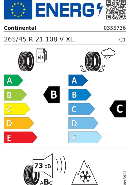 265/45R21 108V Xl Fr Wintercontact Ts 860 S Kış Lastiği (Üretim Yılı : 2025) fiyatları