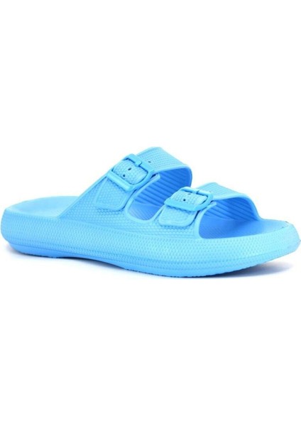 Kalın Tabanlı Plaj Havuz Bahçe Deniz Yazlık Yumuşak Çift Toka Unisex Günlük Rahat Terlik