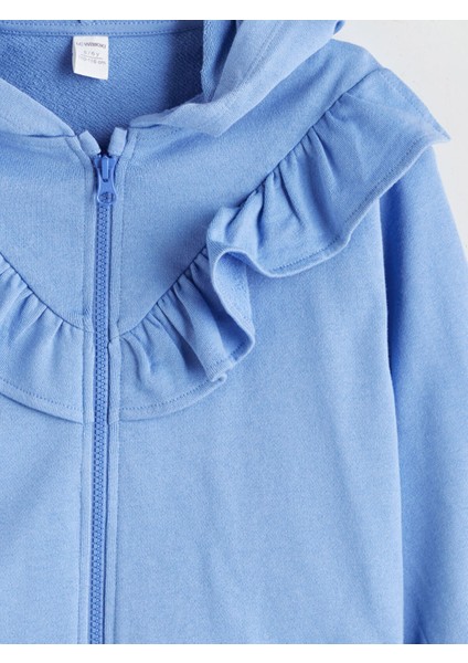 Yeni Sezon Kapüşonlu Fermuarlı Kız Çocuk Sweatshirt modelleri