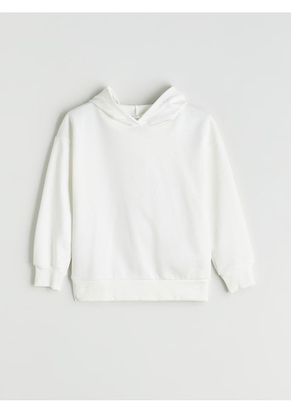Yeni Sezon Kapüşonlu Basic Kız Çocuk Sweatshirt