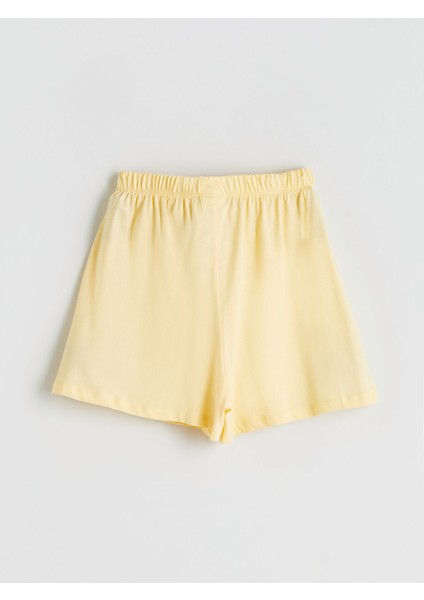 Yeni Sezon Vincent Van Gogh Baskılı Kız Çocuk Şortlu Pijama Takımı fırsatları