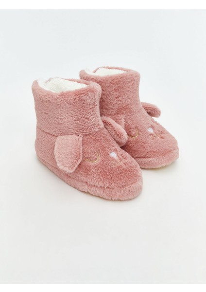 Yeni Sezon 3D Aplikeli Nakış Detaylı Kız Çocuk Ev Botu