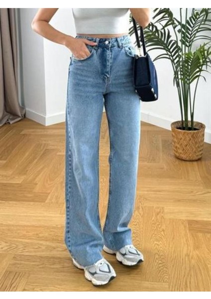 Marka Açık Mavi Kot Pantolon Denim Pantolon Strai?ght Jean fiyatları