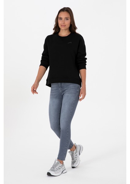 Kadın Siyah Sweatshirt 50313586-VR046 fırsatları
