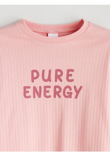 Yeni Sezon Bisiklet Yaka Kız Çocuk Pijama Takımı modelleri