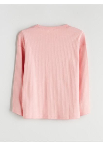 Yeni Sezon Bisiklet Yaka Kız Çocuk Pijama Takımı fırsatları