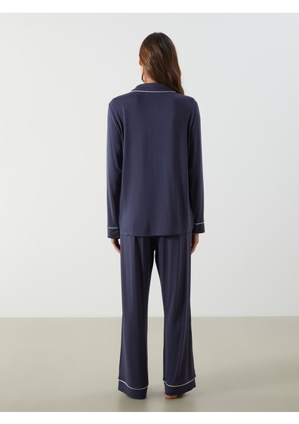 Yeni Sezon Gömlek Yaka Kadın Pijama Takımı indirimleri
