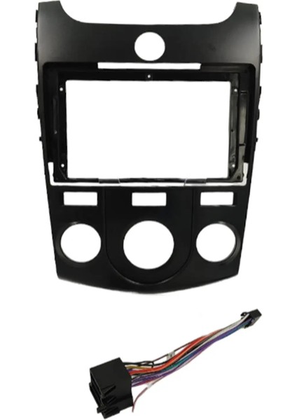 Kıa Cerato 2008-2012 Manuel Klima Black 9" Çerçevesi - Soket