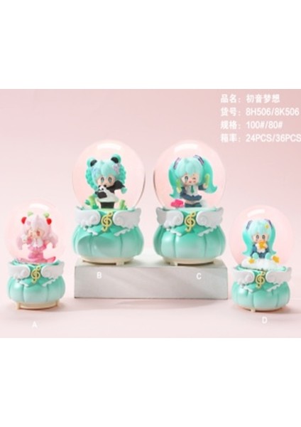 Işıklı Müzikli Orta Boy Kar Küresi Model 15