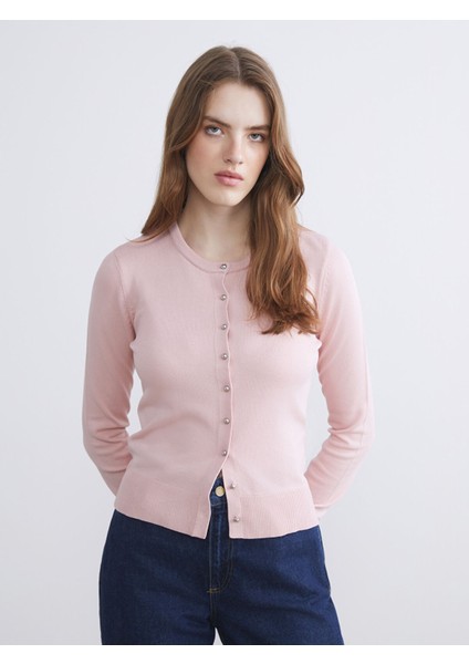 Yeni Sezon Bisiklet Yaka Kadın Triko Hırka