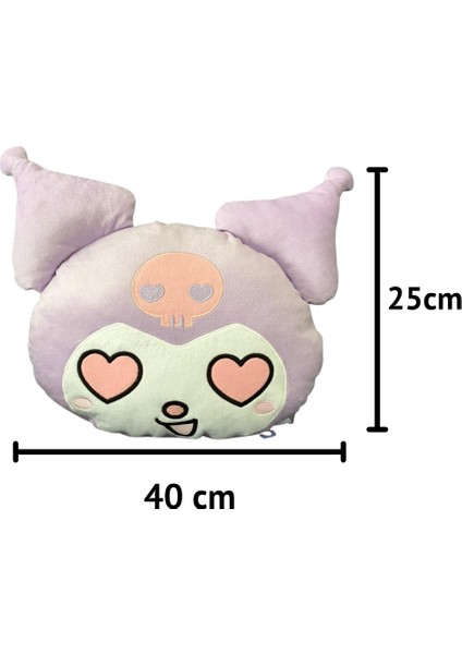 Kuromi Mor Peluş Yastık, Uyku Arkadaşı Kuromi Lila Peluş Yastık 40 cm modelleri