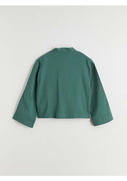 Yeni Sezon V Yaka Oversize Müslin Kadın Kimono fiyatları