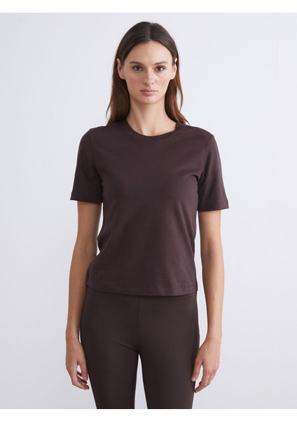 Yeni Sezon Bisiklet Yaka Kadın Tişört