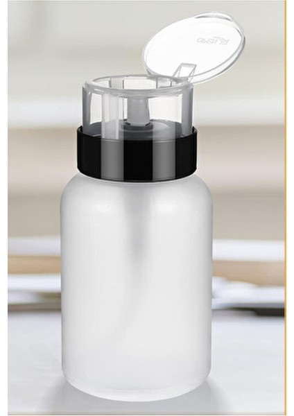 Pompalı Aseton Cleanser Remover Çok Amaçlı Kullanım Pratik Boş Şişe 180ML