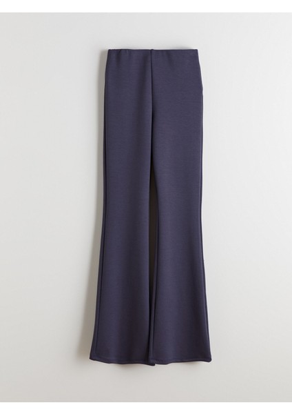 Yeni Sezon Beli Lastikli Ispanyol Paça Kadın Tayt