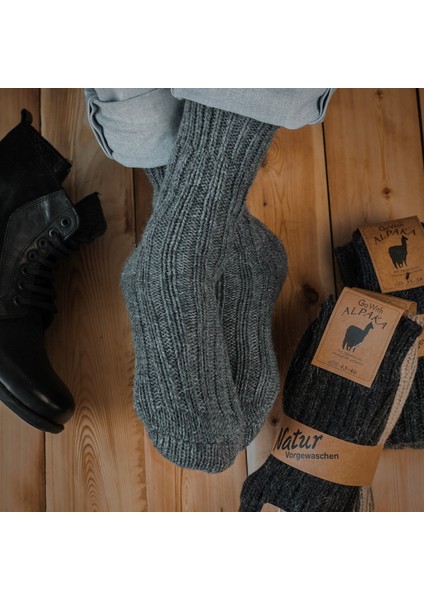 Alpaka Yünlü Termal Kışlık Kalın Çorap 3094 fırsatları