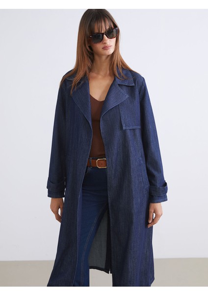 Yeni Sezon Ceket Yaka Kadın Jean Trençkot fiyatları