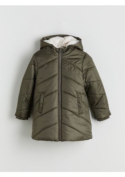 Yeni Sezon Kapüşonlu Kız Çocuk Mont