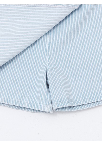 Yeni Sezon Beli Lastikli Kız Çocuk Jean Şort Etek modelleri
