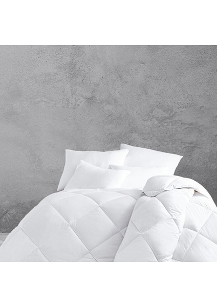 Çift Kişilik Lüx Mikrofiber Yorgan | Beyaz | Battal Boy | 215X225 fiyatları