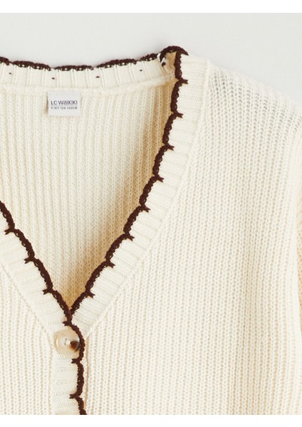 Yeni Sezon V Yaka Kız Çocuk Triko Hırka fiyatları