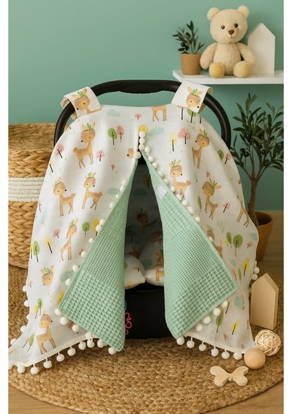 %100 Pamuk Müslin ve Pike Kumaştan Puset Örtüsü ve Minderi fiyatları