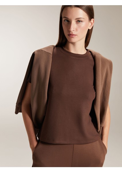 Yeni Sezon Bisiklet Yaka Kadın Tişört