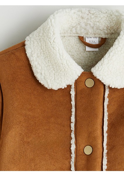 Yeni Sezon Kürk Yaka Süet Kız Çocuk Mont modelleri