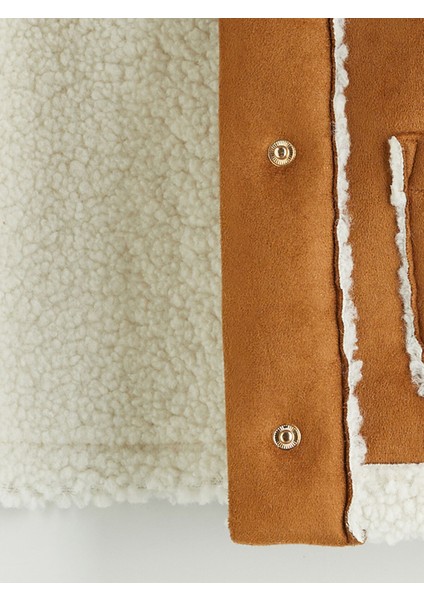 Yeni Sezon Kürk Yaka Süet Kız Çocuk Mont fırsatları