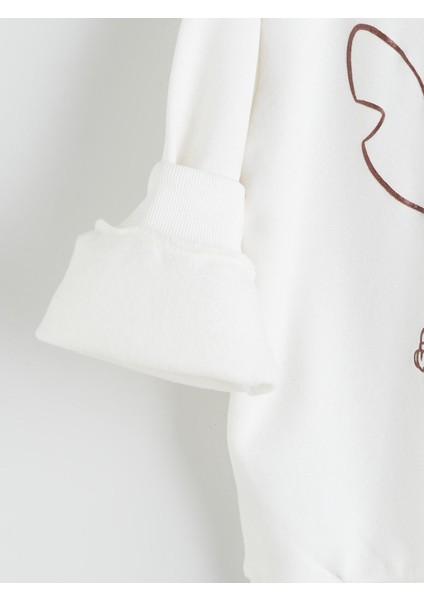 Yeni Sezon Polo Yaka Stitch Baskılı Kız Çocuk Sweatshirt indirimleri