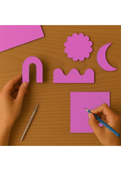 Açık Pembe Mukavva 50X70