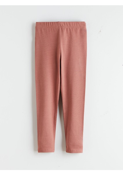 Yeni Sezon Beli Lastikli Kız Çocuk Tayt 2'li modelleri