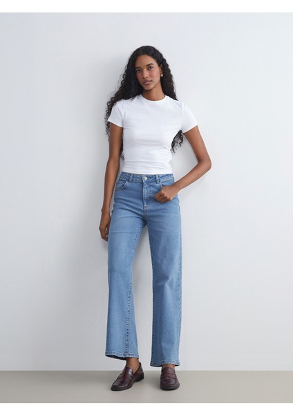 Yeni Sezon Wideleg Kadın Jean Pantolon