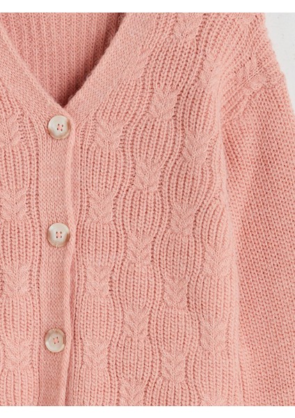 Yeni Sezon V Yaka Kız Çocuk Triko Hırka modelleri