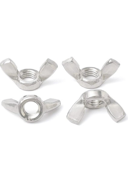 Kelebek Somun 10 Adet Inox Paslanmaz Çelik Dın 315 A2