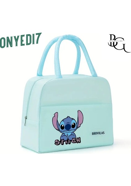 Su Geçirmez Termal Yemek Beslenme Çantası - Sıcak & Soğuk Koruma Sağlayan Izolasyonlu - Stitch