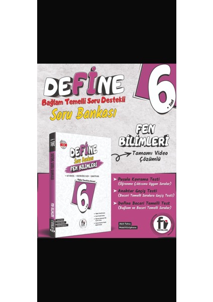 6. Sınıf Define Fen Bilimleri Soru Bankası