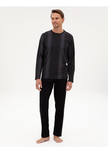 Erkek Siyah Pijama Takımı 50322637-001