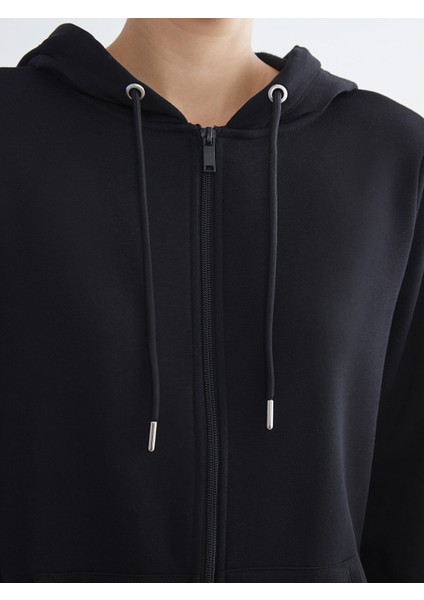 Yeni Sezon Kapüşonlu Kadın Fermuarlı Sweatshirt modelleri