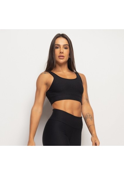 Fitilli Siyah Ribanalı Üst ve Şort Takımı modelleri